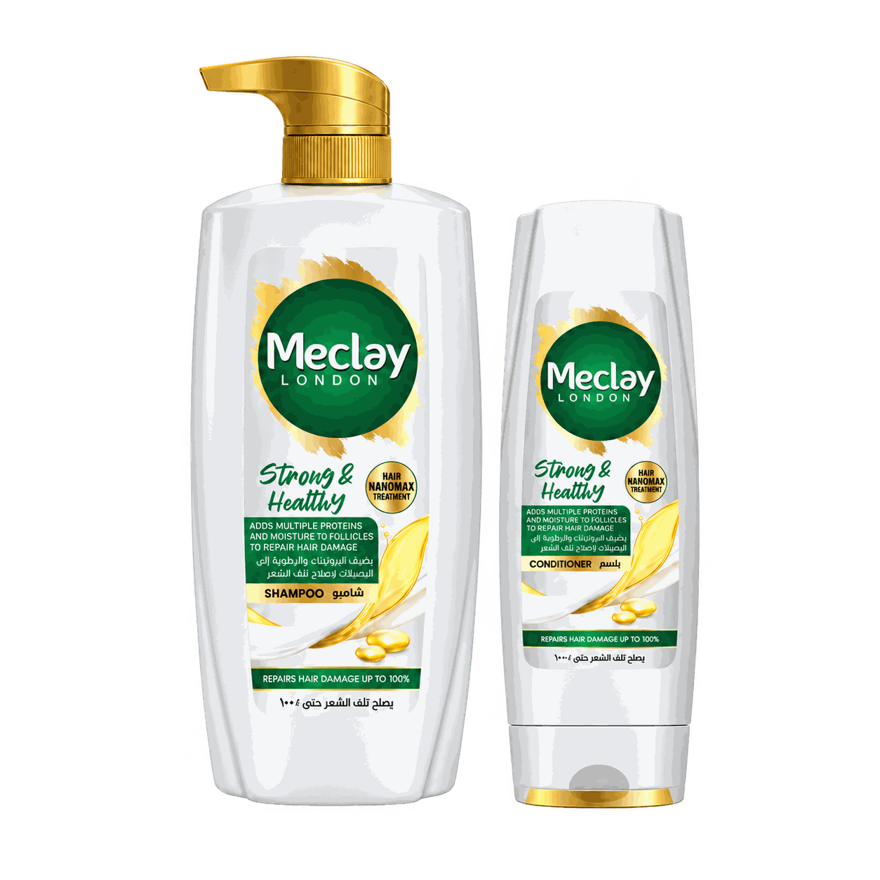 Meclay London Strong & Healthy Haircare Duo 660 ml + 180 ml